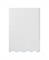 Linum Home Adornia Scallop Cotton Bath Towel, 27" X 54" In White