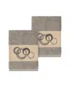Linum Home Annabelle 2-pc. Embellished Washcloth Set Bedding