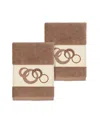 Linum Home Annabelle 2-pc. Embellished Washcloth Set Bedding