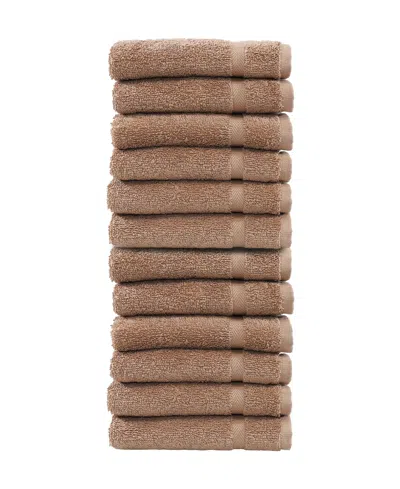 Linum Home Denzi 12-pc. Washcloth Set Bedding In Brown