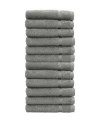 Linum Home Denzi 12-pc. Washcloth Set In Light Grey
