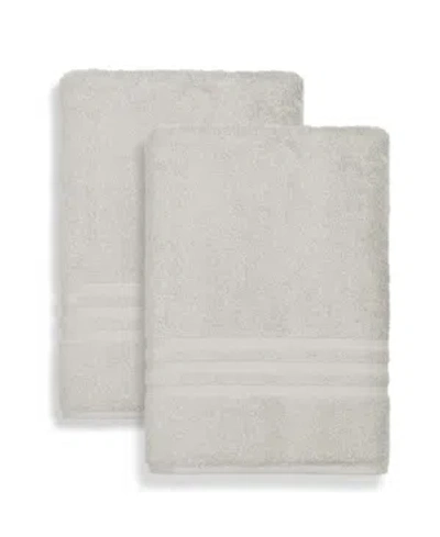 Linum Home Denzi 2-pc. Bath Towel Set Bedding In Light Grey