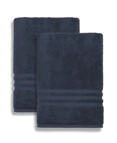 Linum Home Denzi 2-pc. Bath Towel Set Bedding In Navy