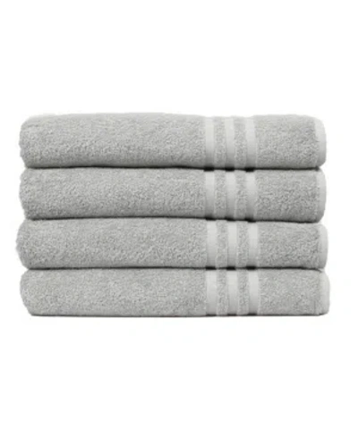 Linum Home Denzi 4-pc. Bath Towel Set Bedding In Light Grey