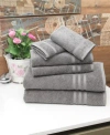 Linum Home Denzi 6-pc. Towel Set In Dark Grey