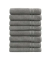 Linum Home Denzi 8-pc. Hand Towel Set In Dark Grey