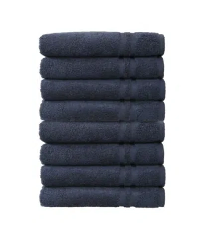 Linum Home Denzi 8-pc. Hand Towel Set Bedding In Navy