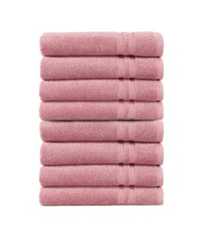 Linum Home Denzi 8-pc. Hand Towel Set Bedding In Pink