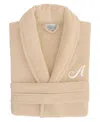 Linum Home Linum Font 100% Turkish Cotton Unisex Terry Bathrobe In Gray