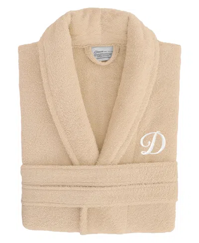 Linum Home Linum Font 100% Turkish Cotton Unisex Terry Bathrobe In Gray