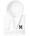 Linum Home Personalized Kids Super Plush Hooded Bathrobe In White