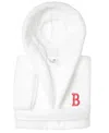 Linum Home Personalized Kids Super Plush Hooded Bathrobe In White,pink B