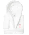 Linum Home Personalized Kids Super Plush Hooded Bathrobe In White,pink I