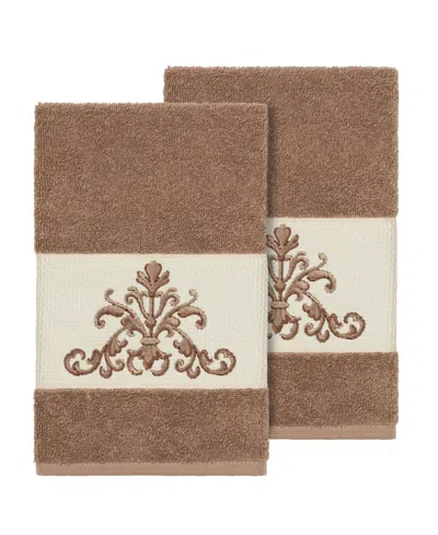 Linum Home Scarlet 2-pc. Embellished Hand Towel Set