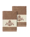 Linum Home Scarlet 2-pc. Embellished Washcloth Set