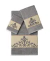 Linum Home Scarlet 3-pc. Embellished Towel Set In Gray