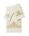 Linum Home Scarlet 3-pc. Embellished Towel Set In White