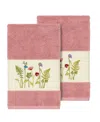 Linum Home Serenity 2-pc. Embellished Hand Towel Set