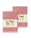 Linum Home Serenity 2-pc. Embellished Washcloth Set