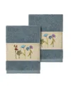 Linum Home Serenity 2-pc. Embellished Washcloth Set Bedding