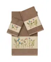 Linum Home Serenity 3-pc. Embellished Towel Set Bedding