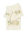 Linum Home Serenity 3-pc. Embellished Towel Set In White