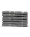 Linum Home Sinemis 12-pc. Washcloth Set In Dark Grey