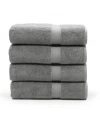 Linum Home Sinemis 4-pc. Bath Towel Set In Dark Grey