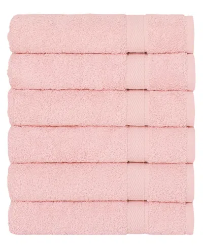 Linum Home Sinemis 6-pc. Terry Hand Towel Set In Pink