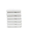 Linum Home Sinemis 6-pc. Terry Washcloth Set Bedding In White