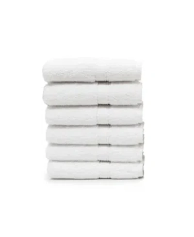 Linum Home Sinemis 6-pc. Terry Washcloth Set Bedding In White