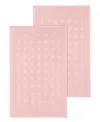 Linum Home Sinemis Circle Design 2-pc. Bath Mat Set In Pink