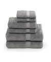 Linum Home Sinemis Terry 6-pc. Towel Set In Dark Grey