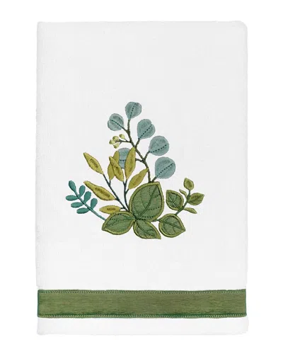 Linum Home Textiles 100% Turkish Cotton Botanica 2pc Embellished Hand Towel  Set In Multi