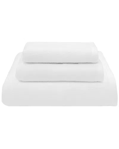 Linum Home Textiles 100% Turkish Cotton Ediree 3pc Towel Set In White