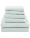 Linum Home Textiles 100% Turkish Cotton Ediree 6pc Towel Set In Aqua