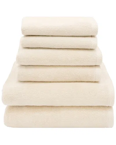 Linum Home Textiles 100% Turkish Cotton Ediree 6pc Towel Set In Beige