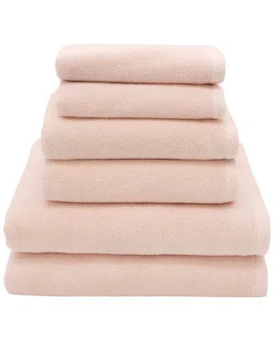 Linum Home Textiles 100% Turkish Cotton Ediree 6pc Towel Set In Blush