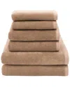 Linum Home Textiles 100% Turkish Cotton Ediree 6pc Towel Set In Brown