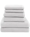 Linum Home Textiles 100% Turkish Cotton Ediree 6pc Towel Set In Silver