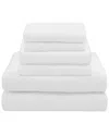 Linum Home Textiles 100% Turkish Cotton Ediree 6pc Towel Set In White