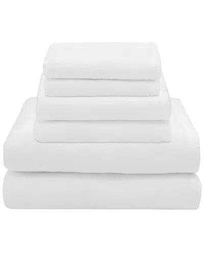 Linum Home Textiles 100% Turkish Cotton Ediree 6pc Towel Set In White