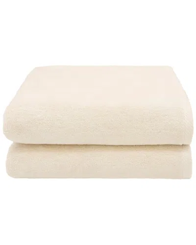 Linum Home Textiles 100% Turkish Cotton Ediree Bath Towels (set Of 2) In Beige