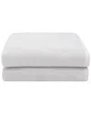 Linum Home Textiles 100% Turkish Cotton Ediree Bath Towels (set Of 2) In Silver
