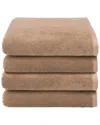 Linum Home Textiles 100% Turkish Cotton Ediree Bath Towels (set Of 4) In Cocoa