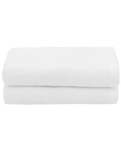 Linum Home Textiles 100% Turkish Cotton Ediree Fingertip Towels (set Of 2) In White