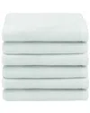 Linum Home Textiles 100% Turkish Cotton Ediree Fingertip Towels (set Of 6) In Aqua