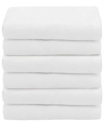 Linum Home Textiles 100% Turkish Cotton Ediree Fingertip Towels (set Of 6) In White