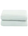 Linum Home Textiles 100% Turkish Cotton Ediree Hand Towels (set Of 2) In Aqua