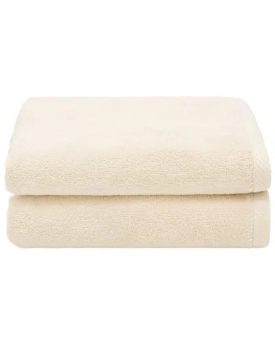 Linum Home Textiles 100% Turkish Cotton Ediree Hand Towels (set Of 2) In Beige